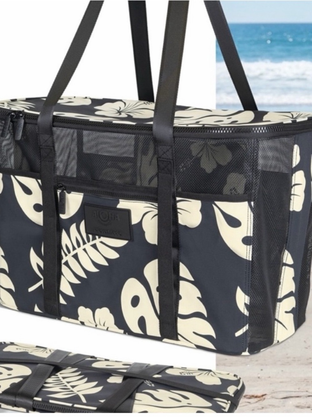 ALOHA Collection CleverMade Collapsable Beach Tote - NWT - Picture 6 of 7